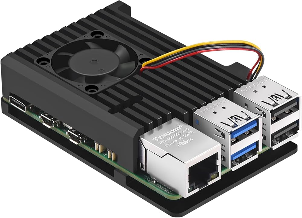 Raspberry Pi 5 Case With Heatsink And Fan