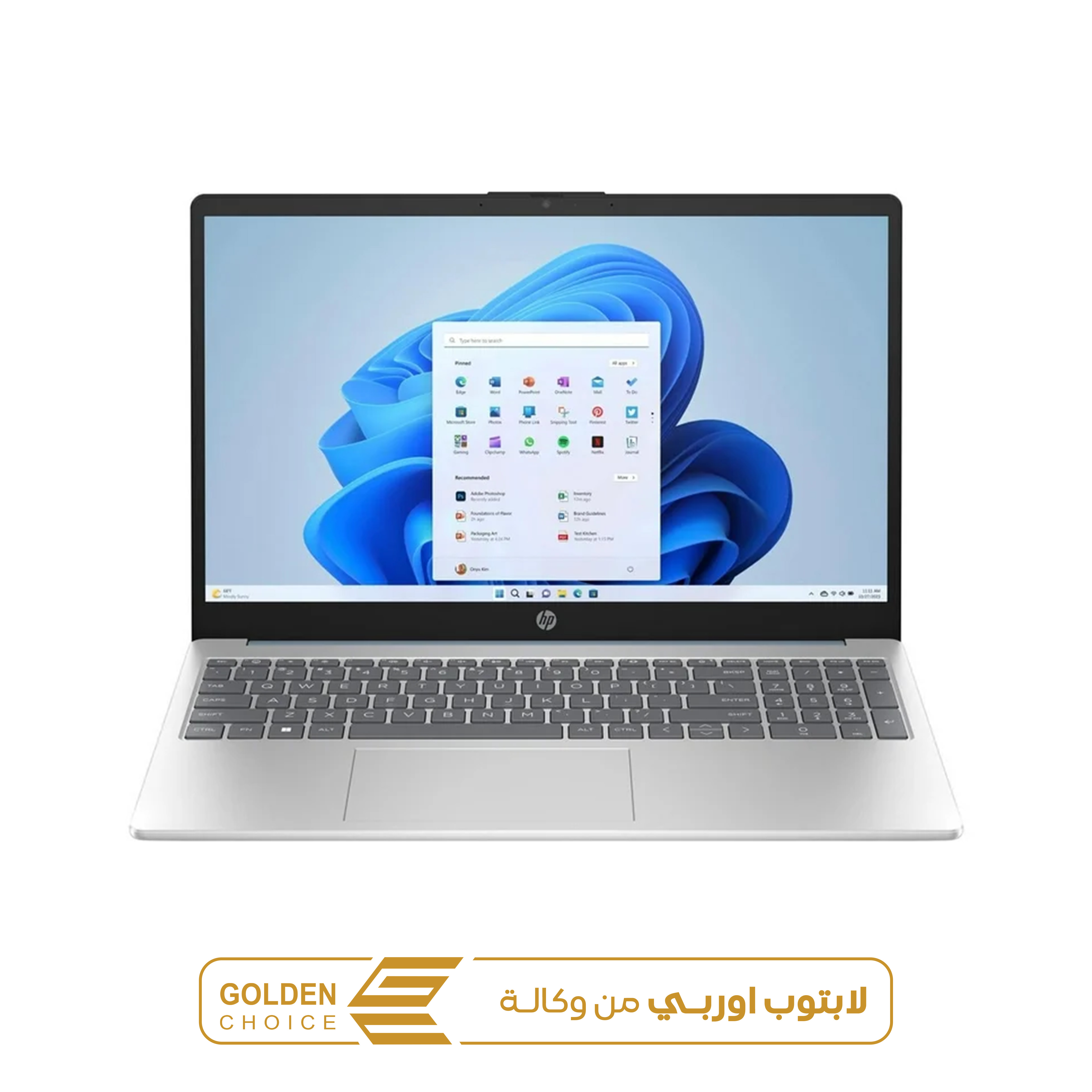 HP15S ATHLON 8GB 256GB SSD 15.6 لابتوب اوربي