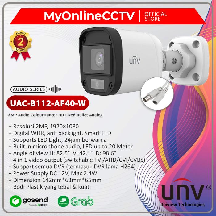 UNV UAC-B112-AF28(40)-W 2MP COLORFUL كاميرا منزلية