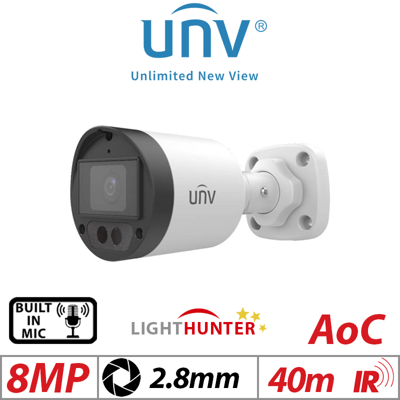 UNV UAC-B128-ADF28MS 8MP كاميرا منزلية