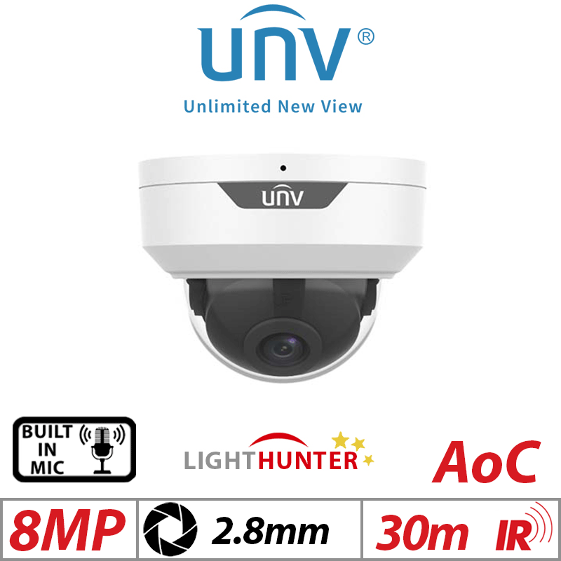 UNV UAC-D128-ADF28MS 8MP كاميرا منزلية