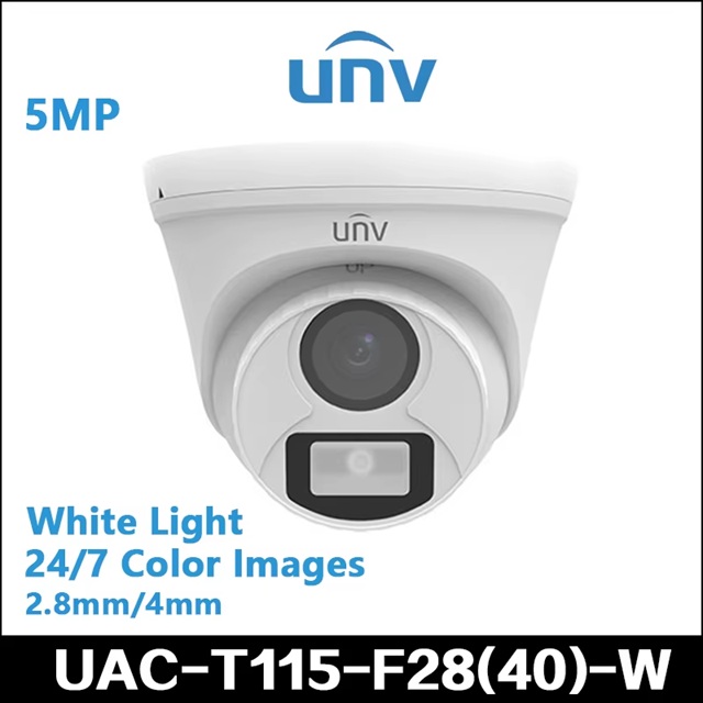 UNV UAC-T115-F28-W 5MP 2.8MM DOME COLORFUL كاميرا منزلية