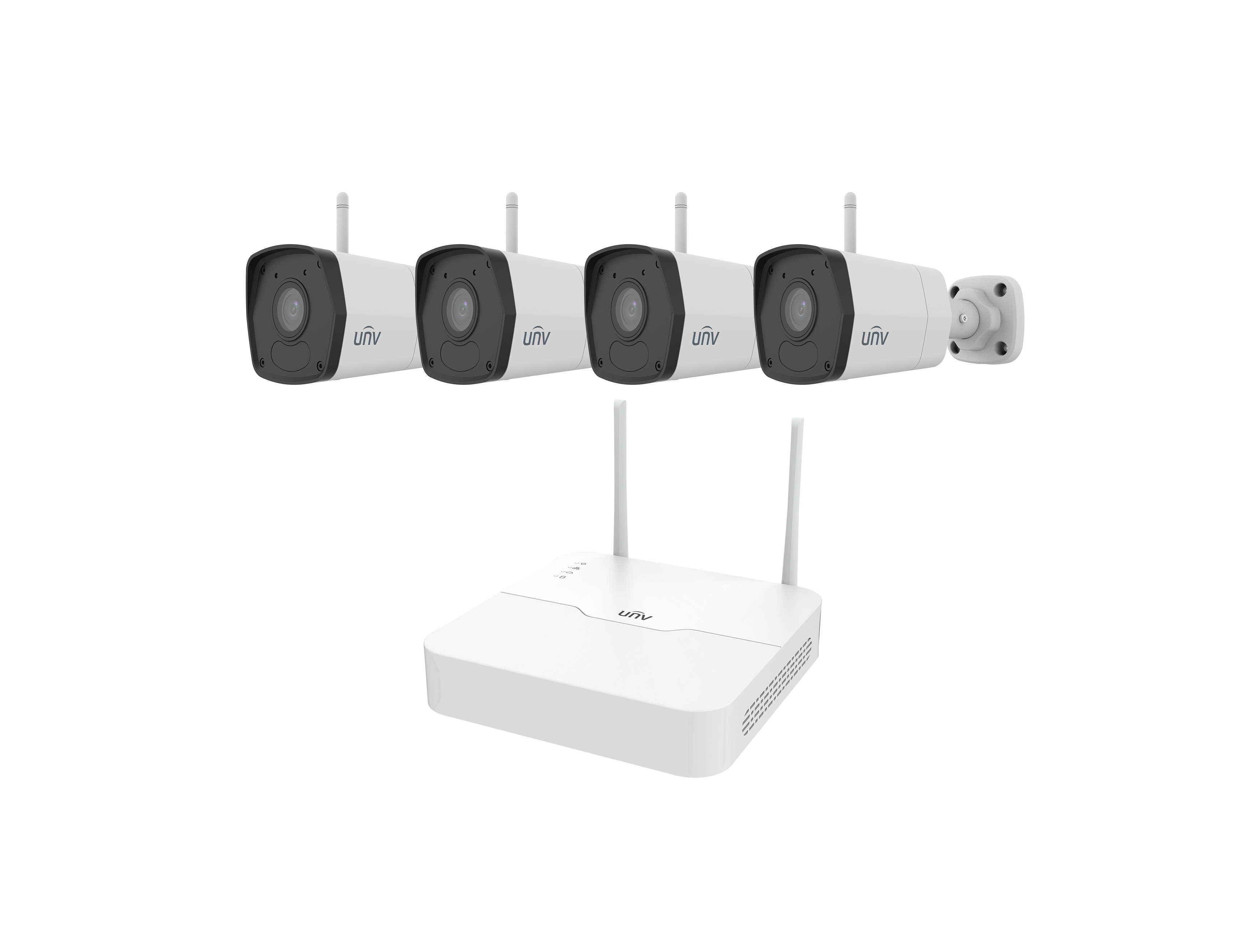 UNV KIT NVR301-04LS3-W/4*IPC2122LB-AF28WK-G سستم كاميرات لاسلكية