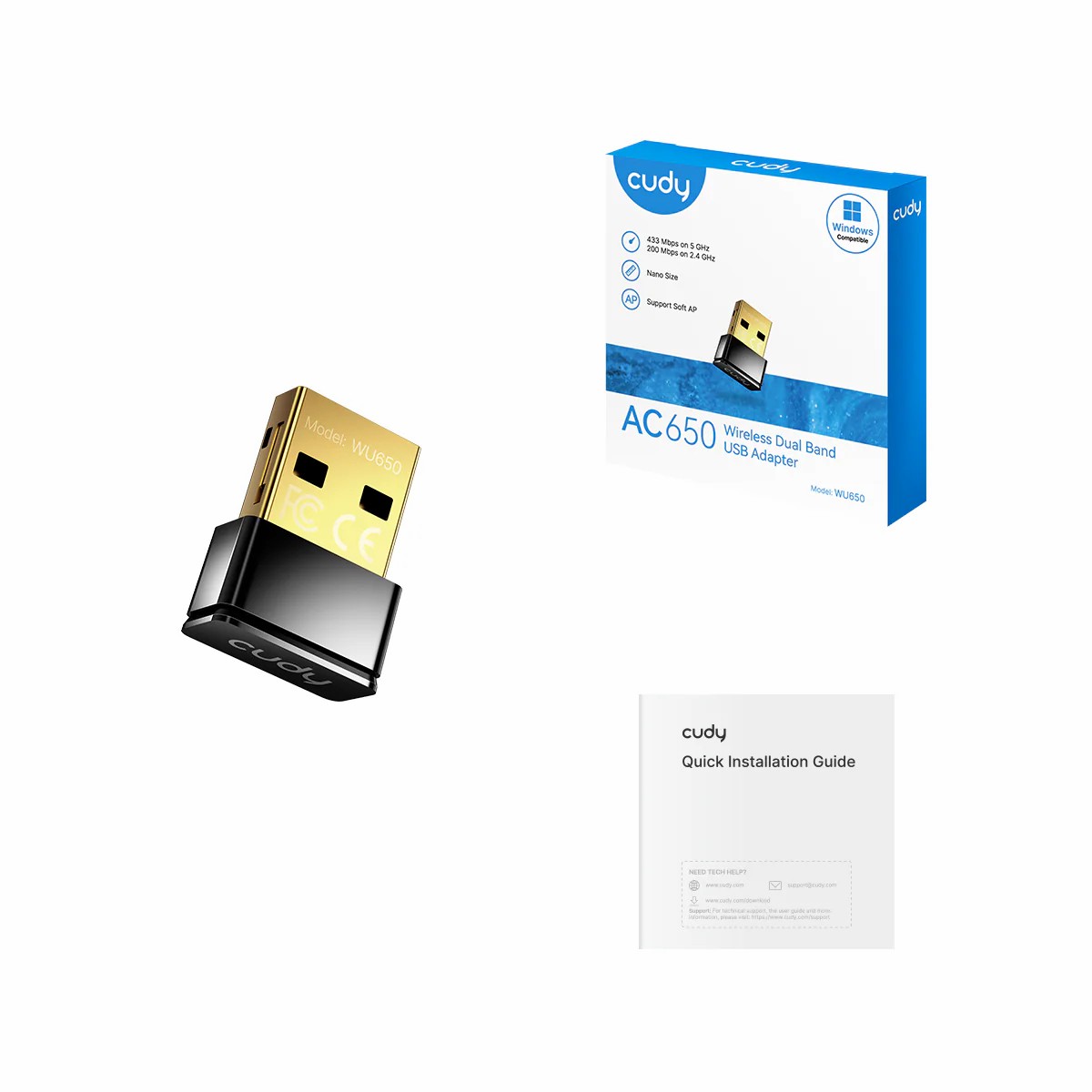 CUDY WU650 5G-2.4 WIFI USB